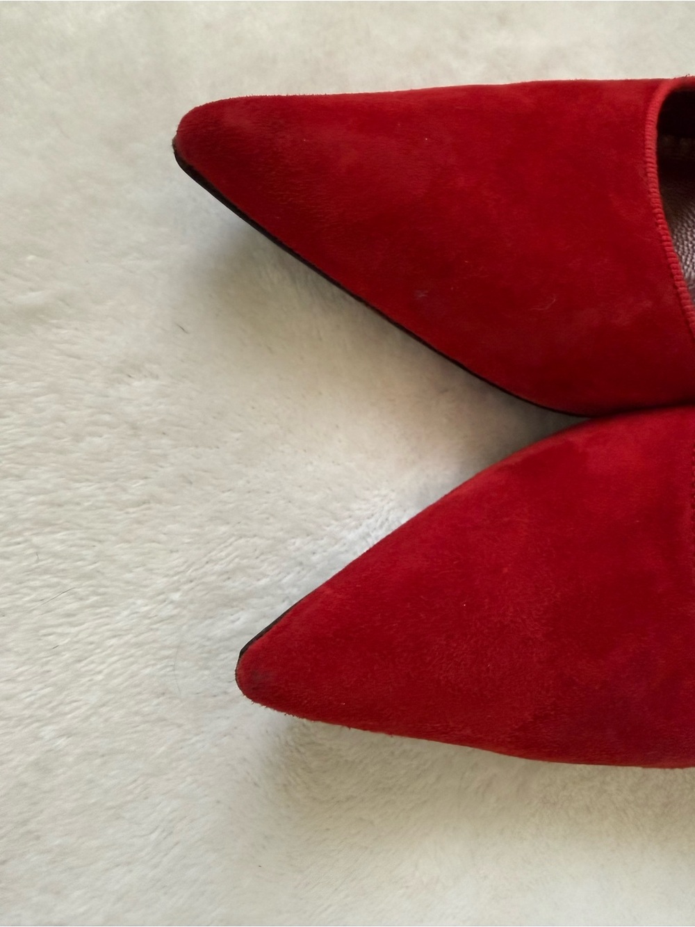 Via Spiga Red Suede Mary Jane Pumps | Made in Italy | Size 8 - Picture 8 of 10